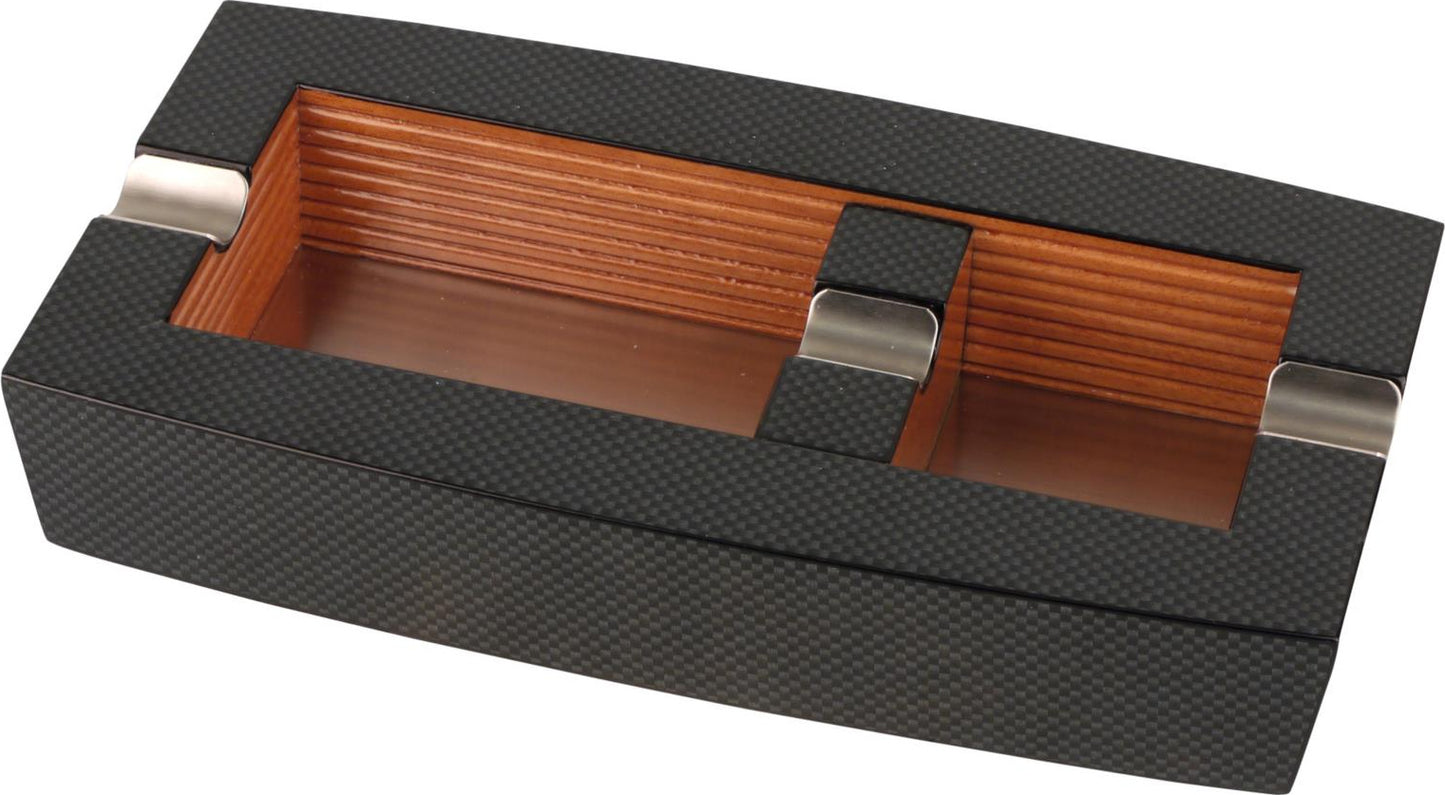 Cigar Ashtray Wood Carbon Finish