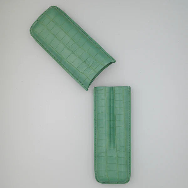 NeoCase Croc Collection 2 Cigar Case - Croc Mint - 02