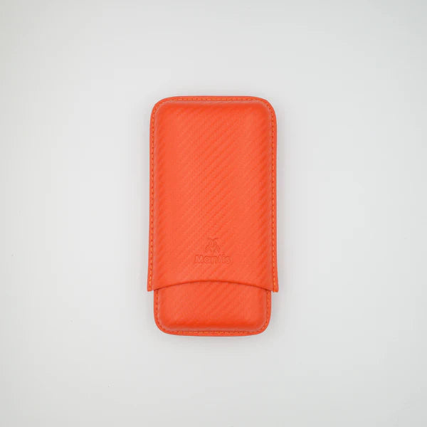 NeoCase Carbon Series 3 Cigar Case - Carbon Mantis Orange