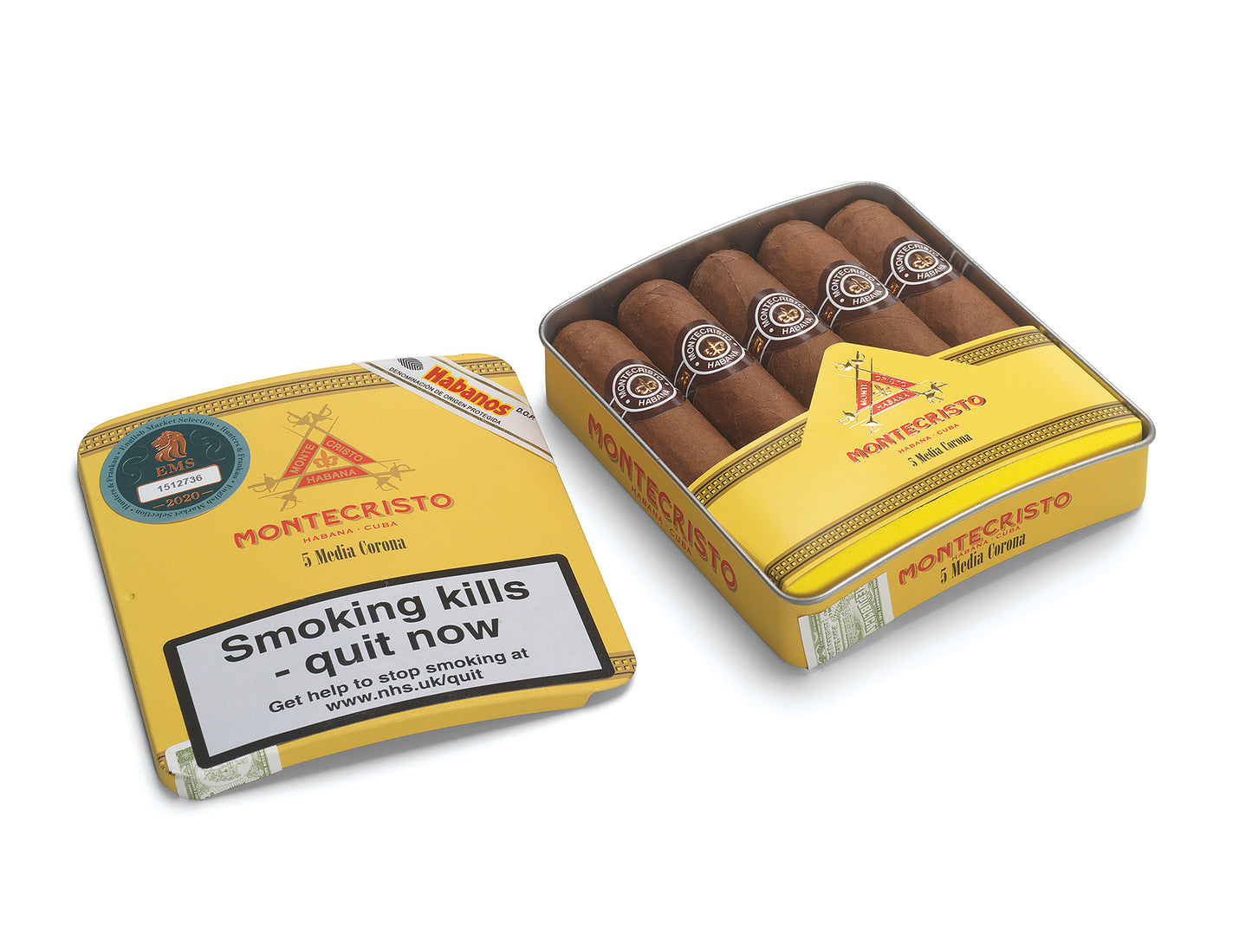 Montecristo Media Corona Tin of 5