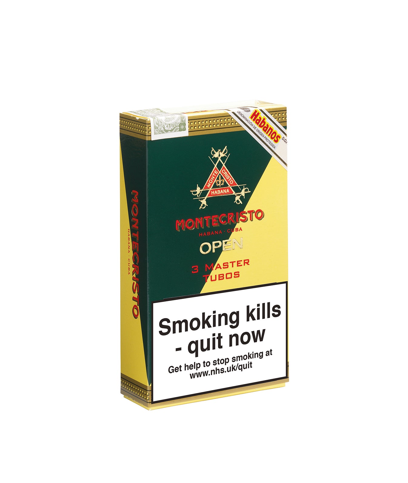 Montecristo Open Master Tubos Pack of 3