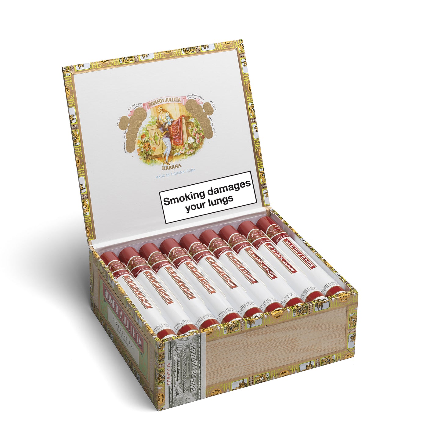 Romeo y Julieta Churchill Tubos Box of 25