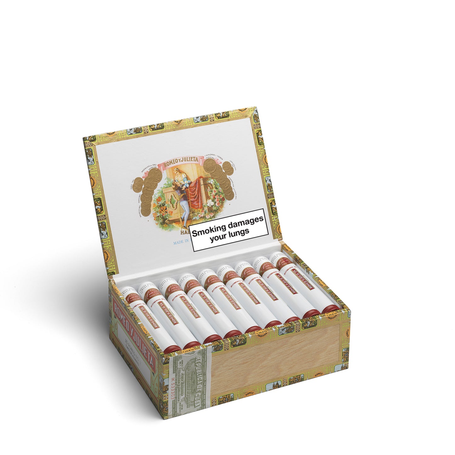 Romeo y Julieta No. 2 Tubos Box of 25