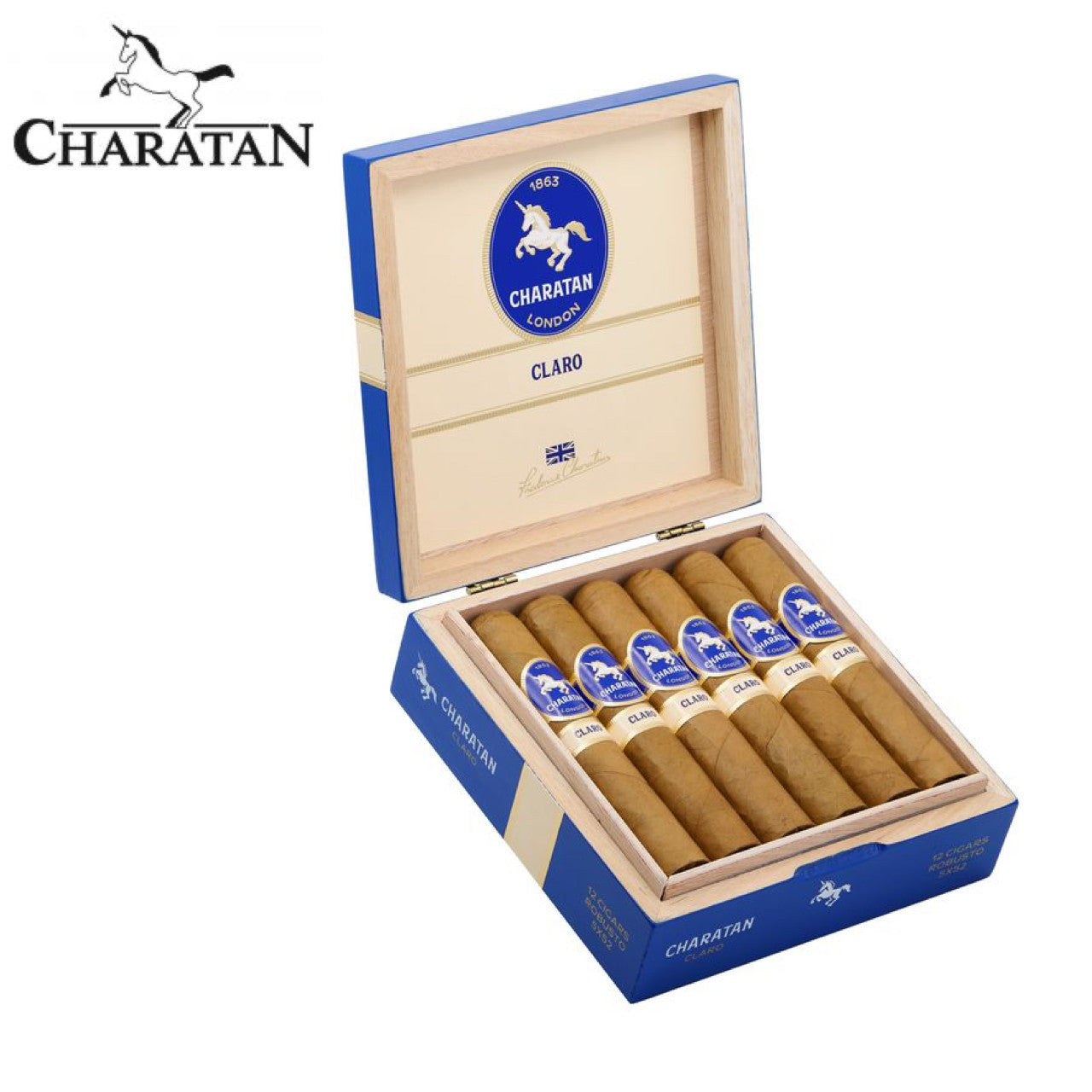 Charatan Claro Robusto Box of 12 - 01
