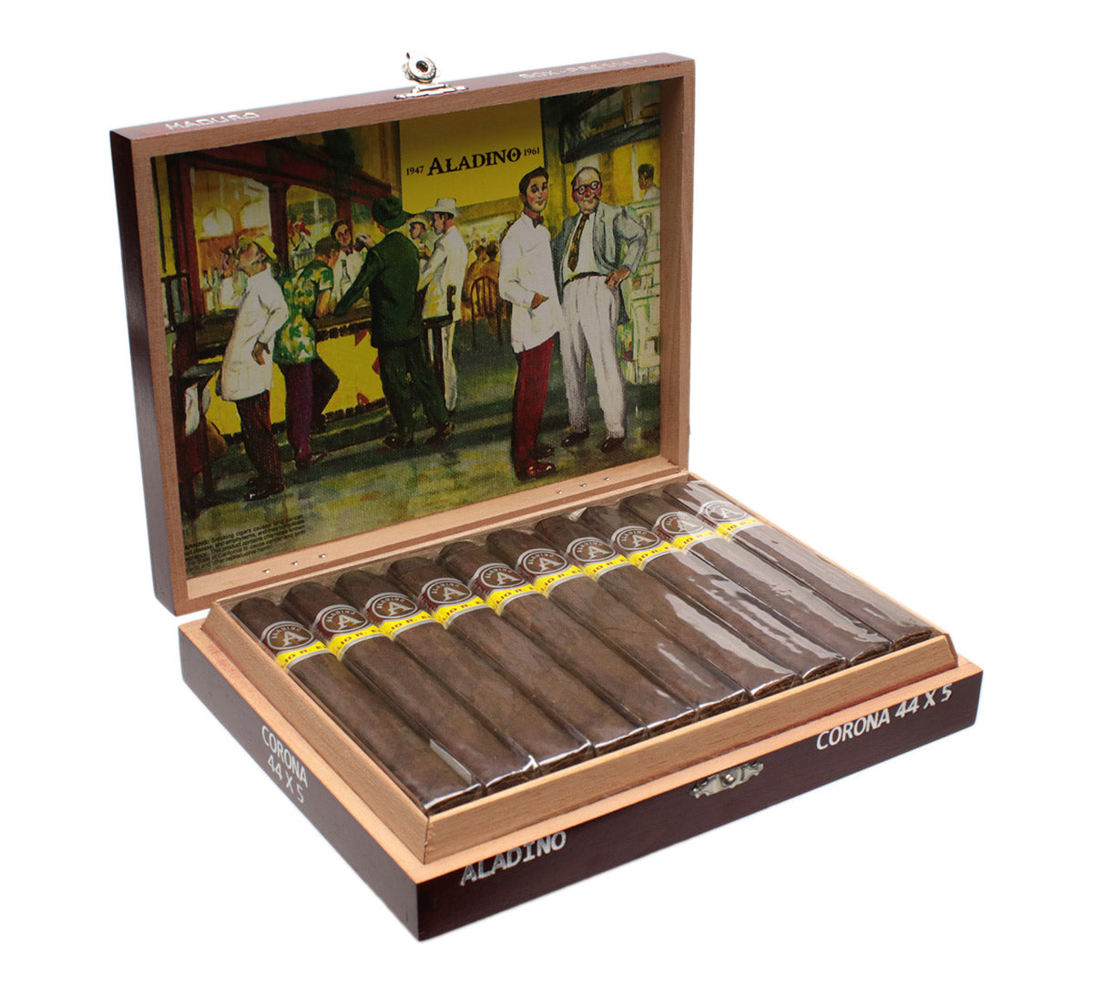 Aladino Maduro Box-pressed Corona Box of 20