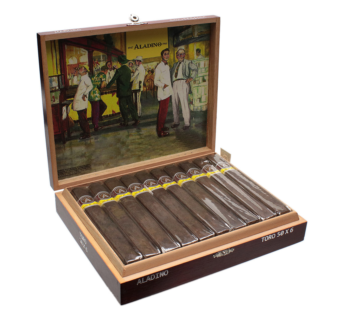 Aladino Maduro Box-pressed Toro Box of 20
