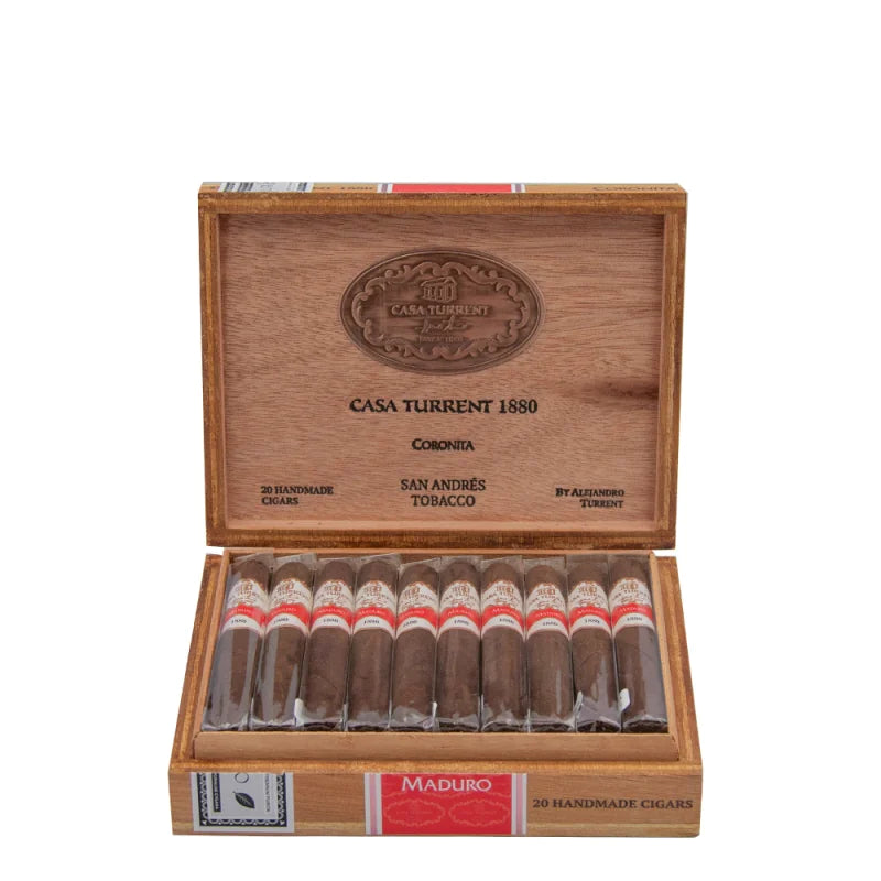 Casa Turrent 1880 Maduro Coronita Box of 20 - 01