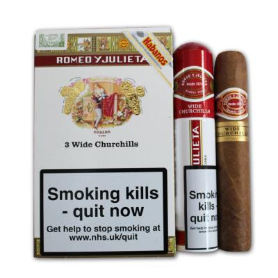 Romeo y Julieta Wide Churchill Tubed Pack of 3