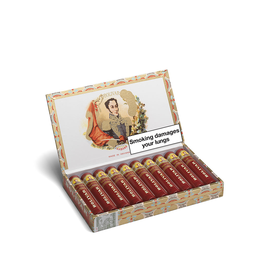 Bolivar Royal Coronas Tubos Box of 10