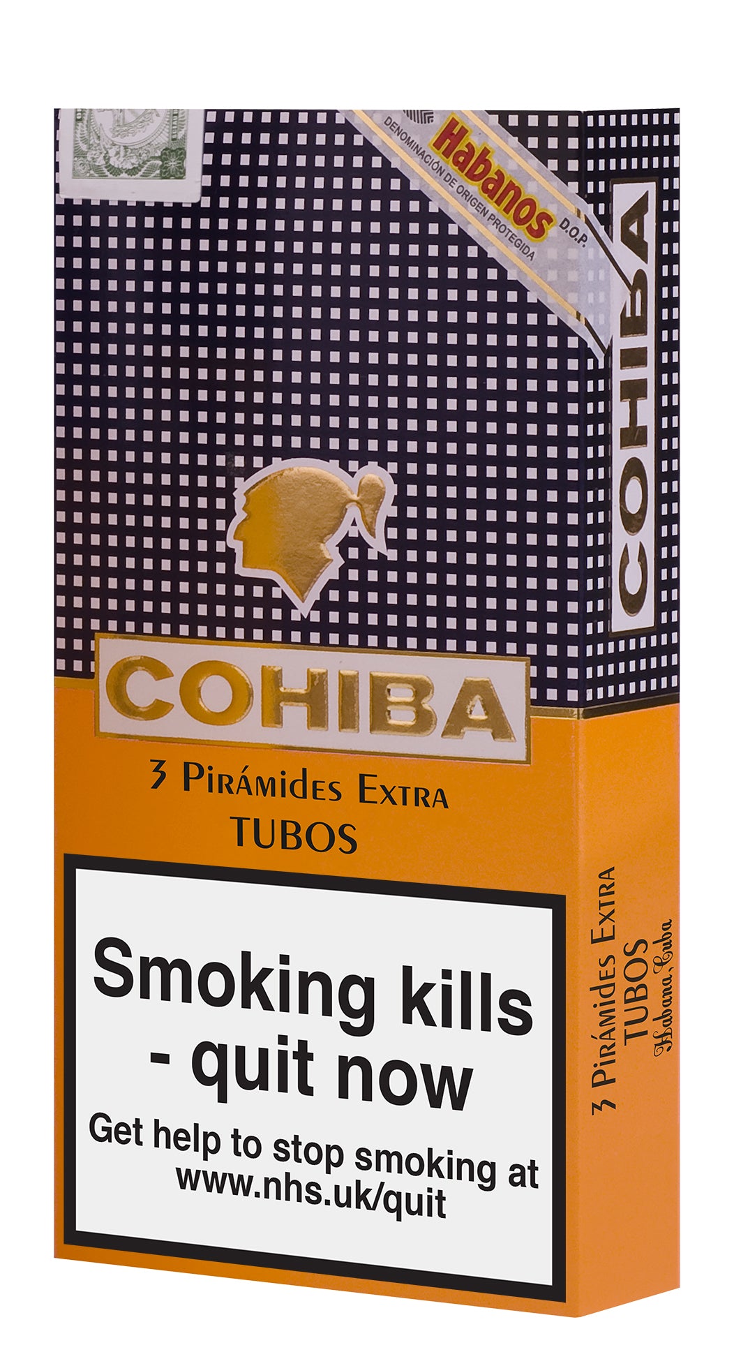 Cohiba Piramides Extra Tubos Pack of 3