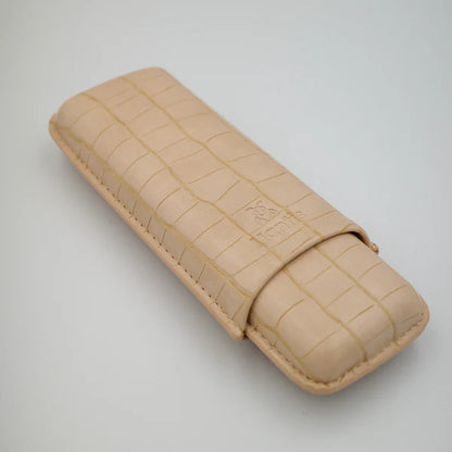 NeoCase Croc Collection 2 Cigar Case - Croc Sand - 01