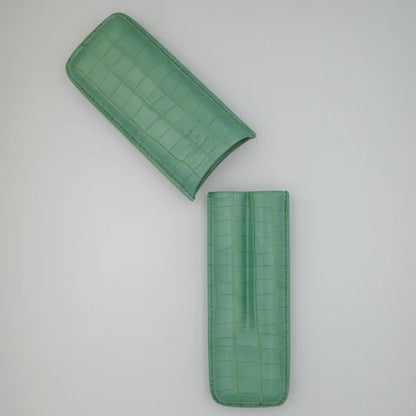 NeoCase Croc Collection 2 Cigar Case - Croc Mint - 02