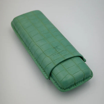 NeoCase Croc Collection 2 Cigar Case - Croc Mint - 01