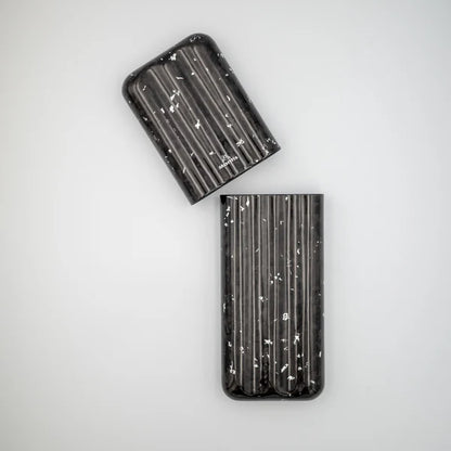 LuxForge 3 Cigar Case - Platinum