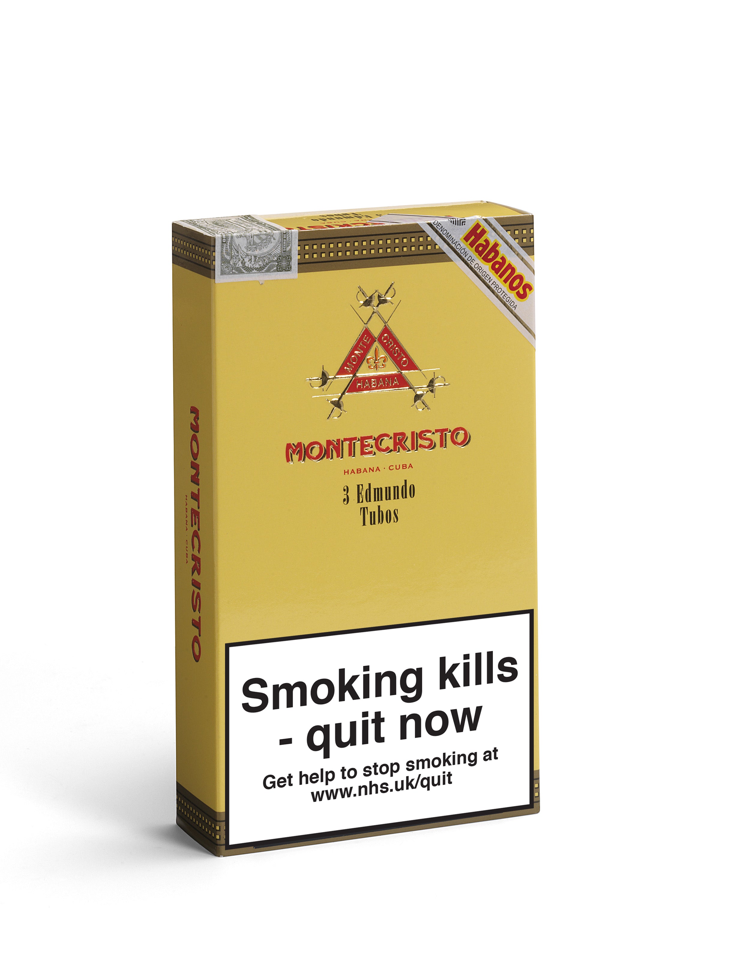 Montecristo Edmundo Tubos Pack of 3