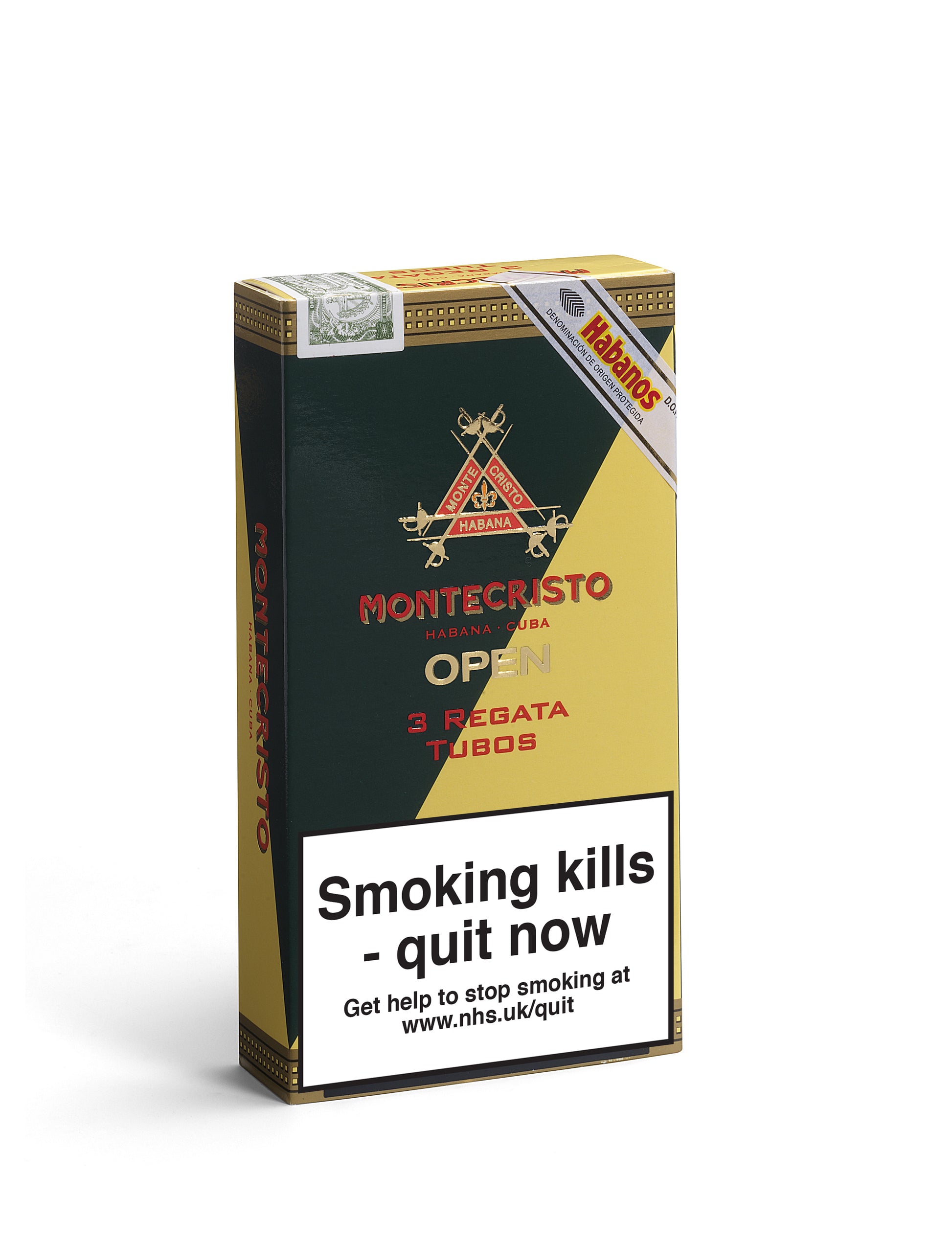 Montecristo Open Regata Tubos Pack of 3