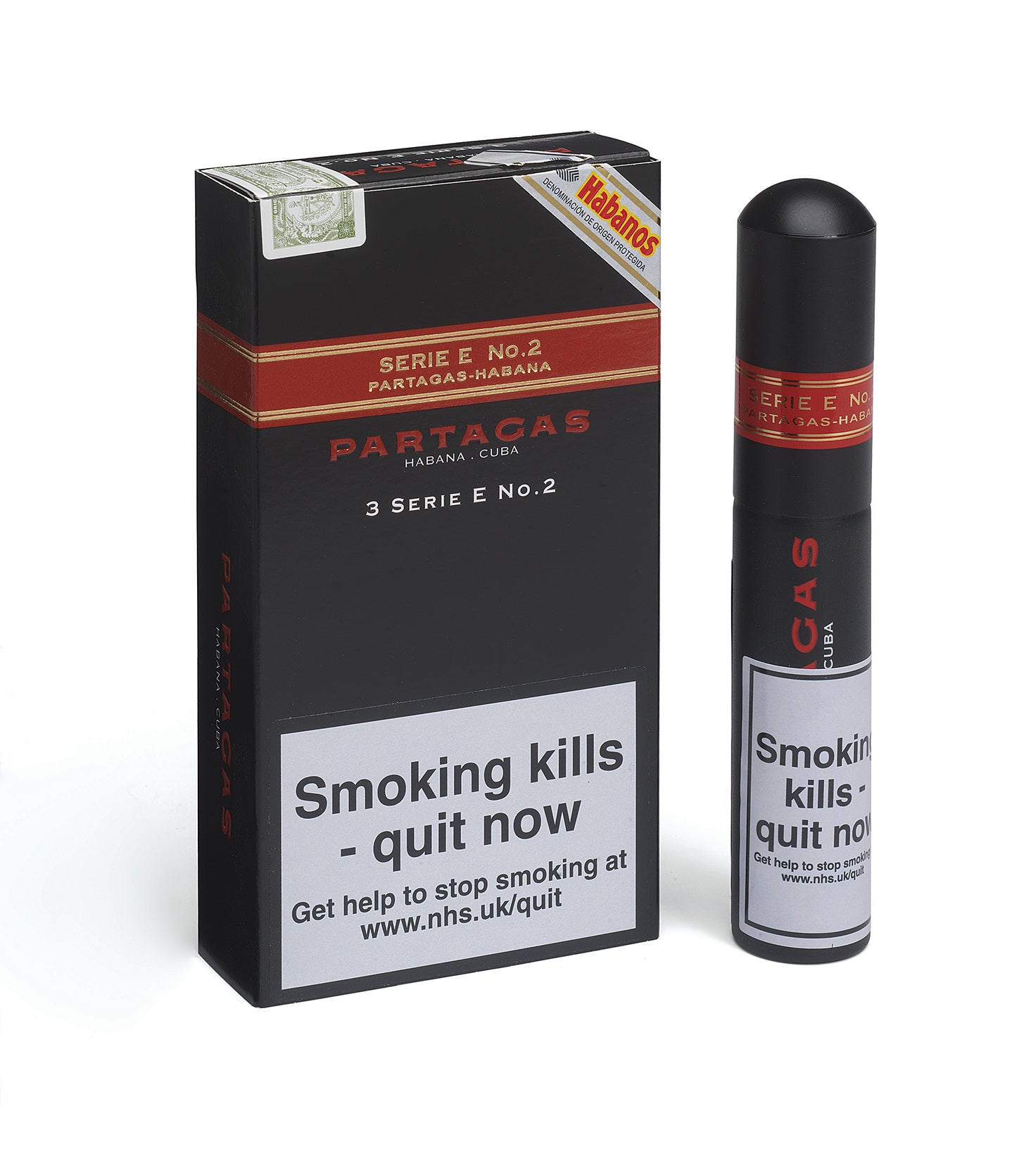 Partagas Serie E No. 2 Tubos Pack of 3