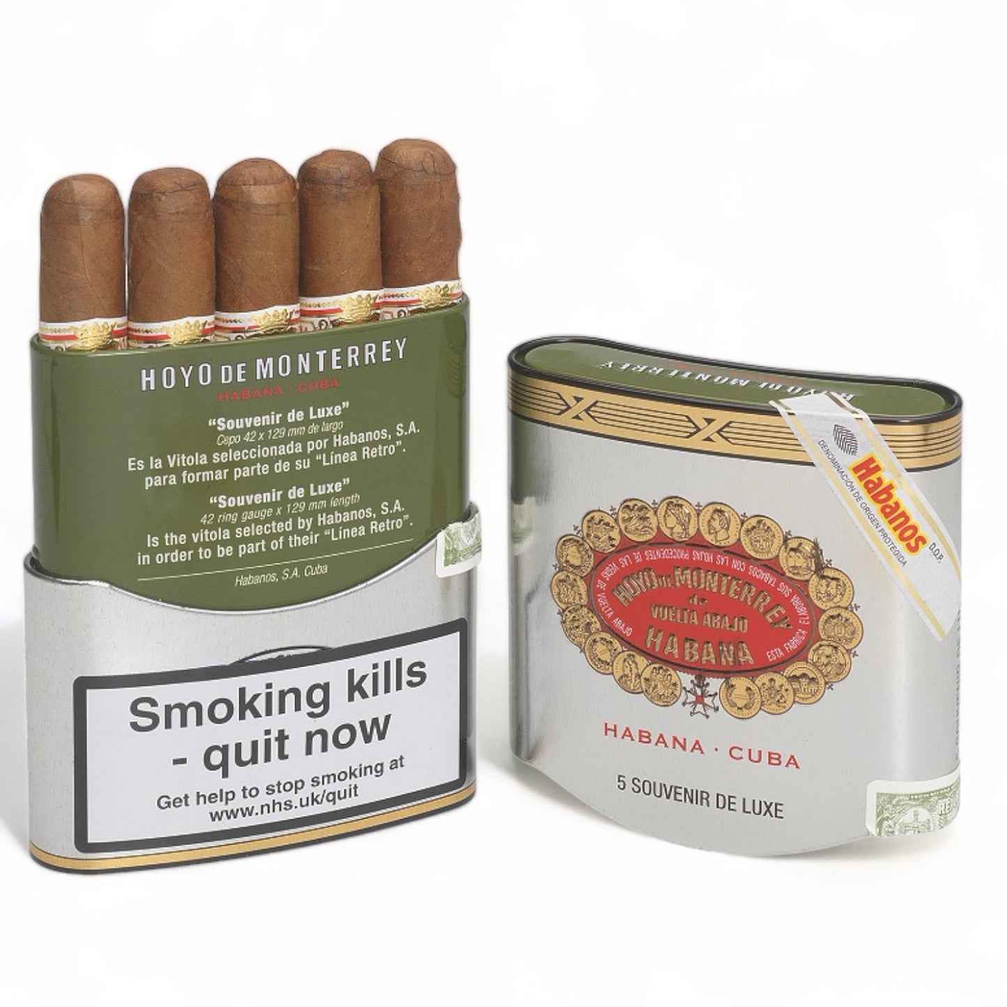 Hoyo De Monterrey Souvenir De Luxe Tin of 5