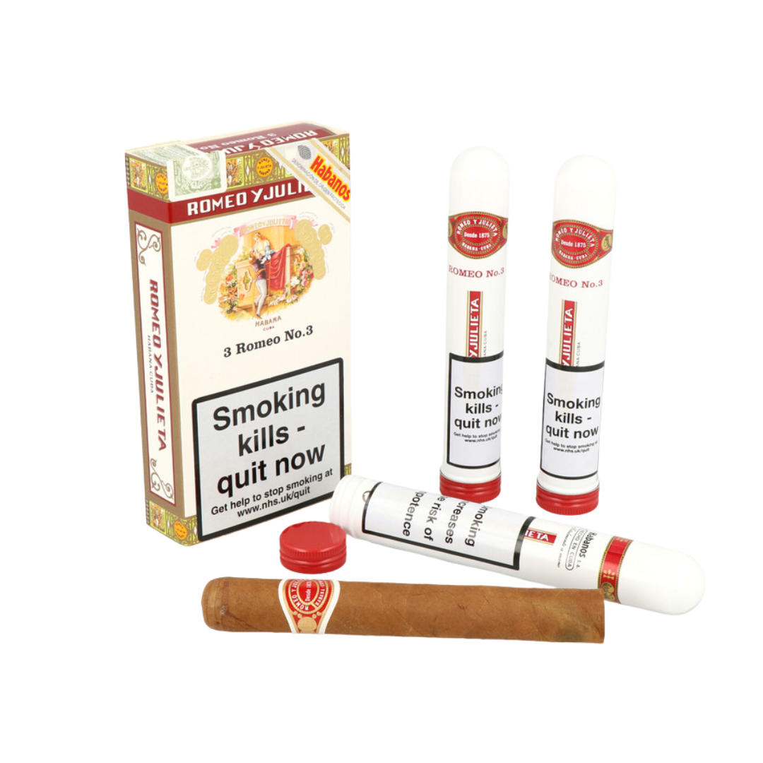 Romeo y Julieta No. 3 Tubos Box of 3