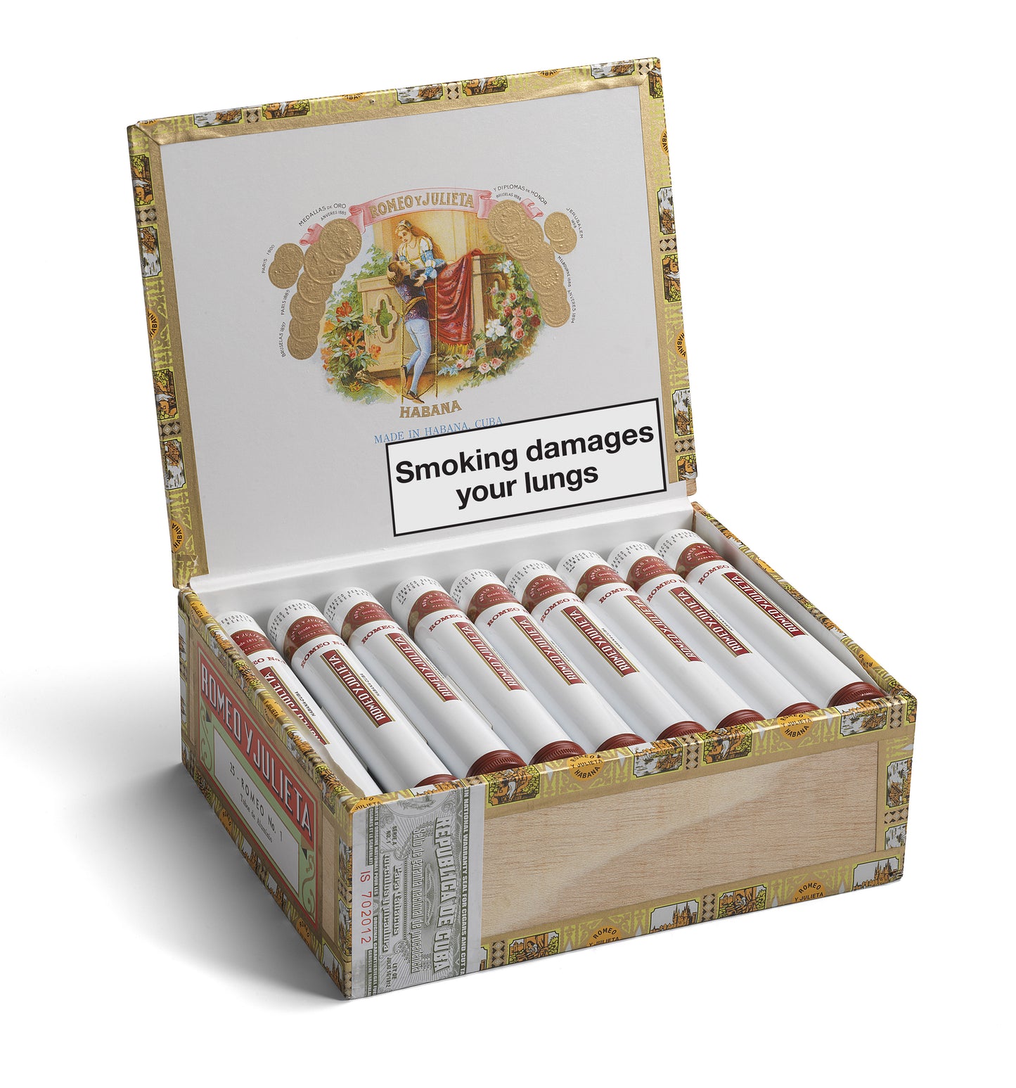 Romeo y Julieta No. 1 Tubos Box of 25
