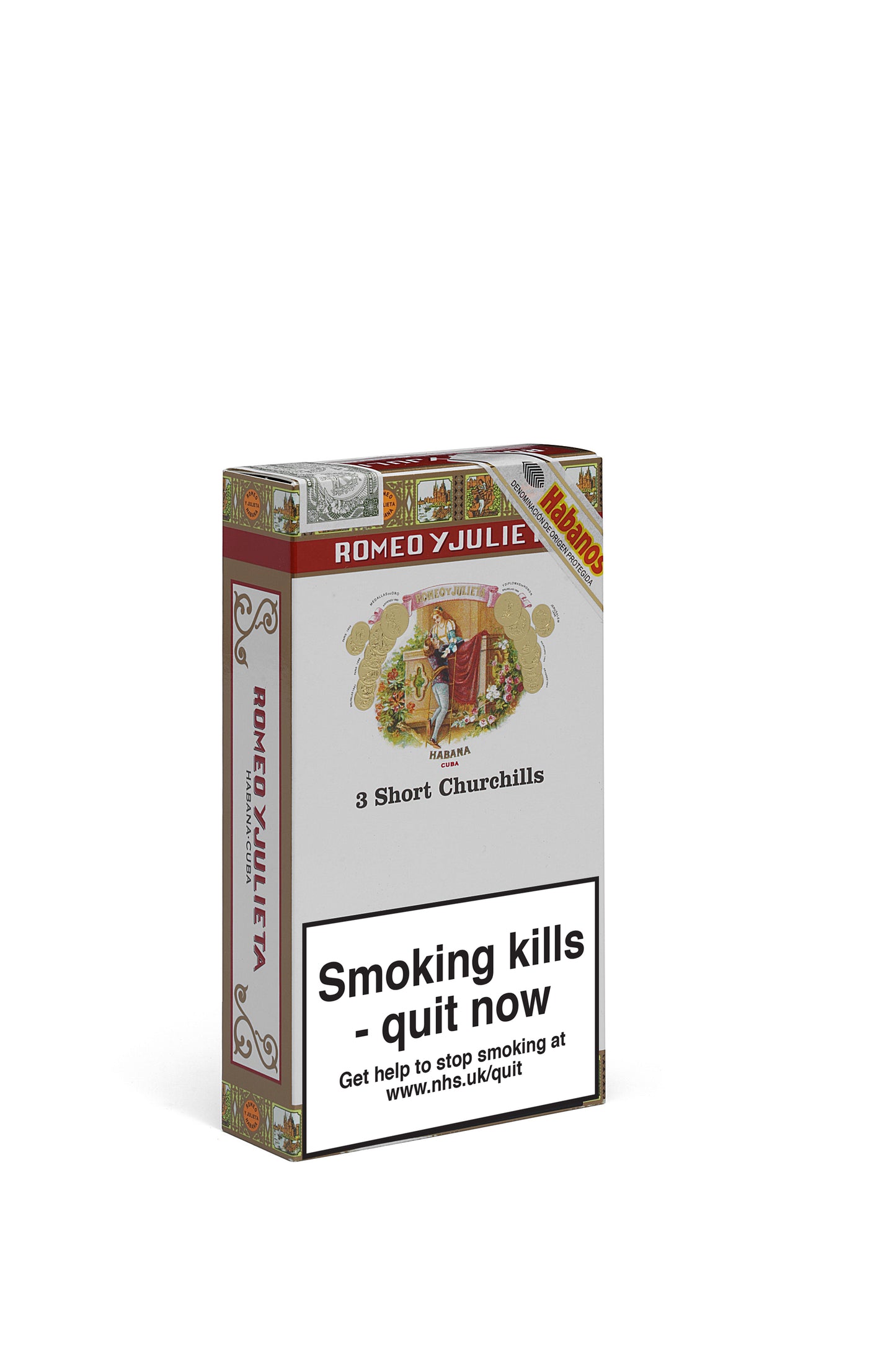 Romeo y Julieta Short Churchill Tubos Pack of 3