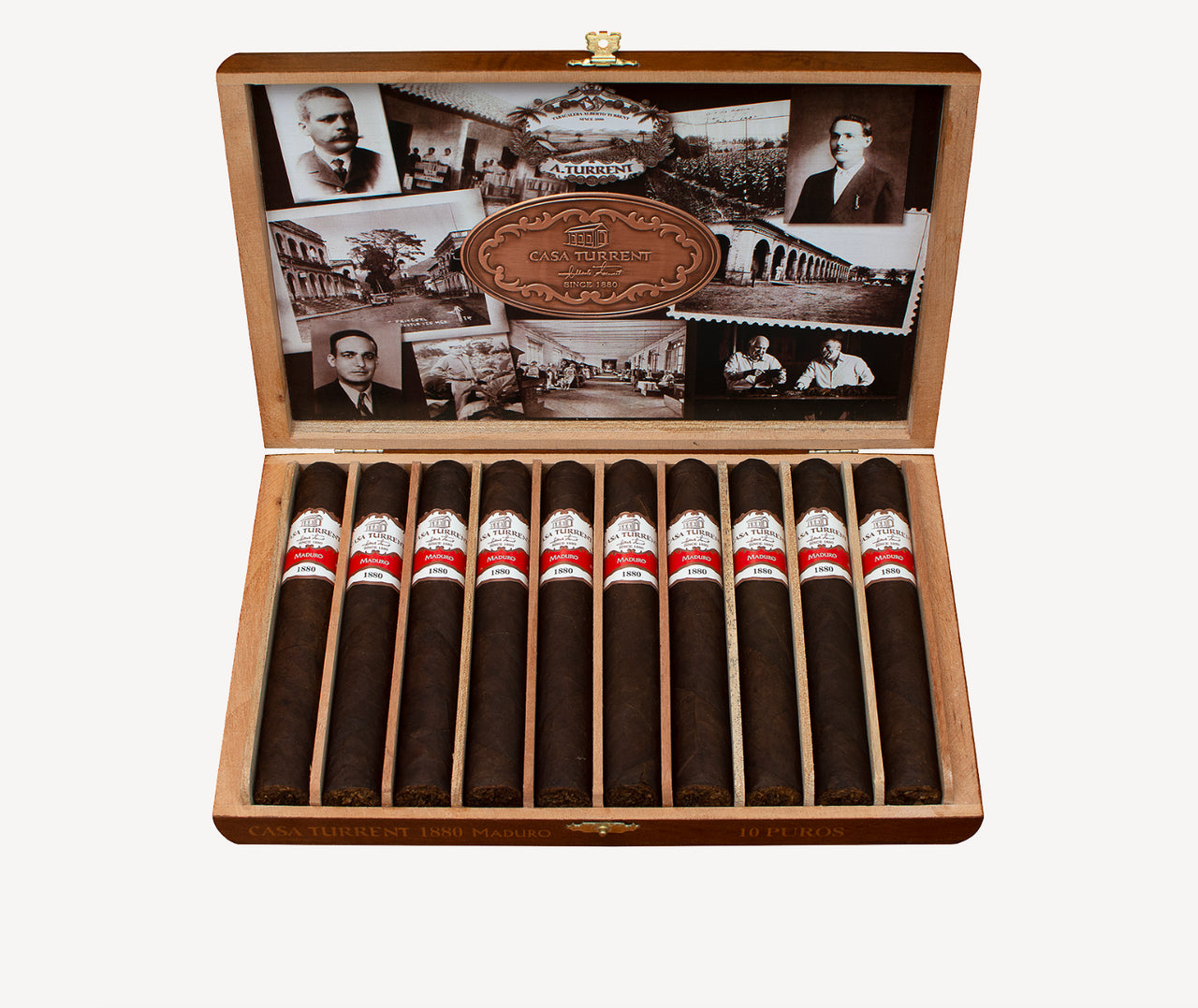 Casa Turrent 1880 Maduro Robusto Box of 10 - 01