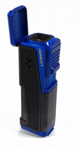 Honest Shakespeare Quad Cigar lighter With Punch - Woodgrain