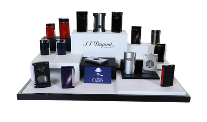 S.T. Dupont Black Chrome Cigar Cutter Stand