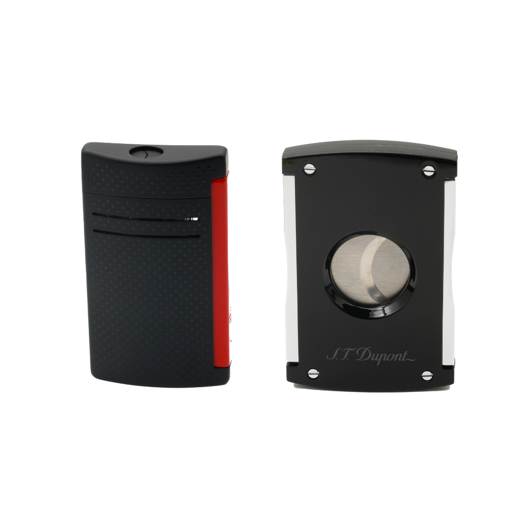 S.T. Dupont Maxijet lighter and Maxijet cigar cutter Set